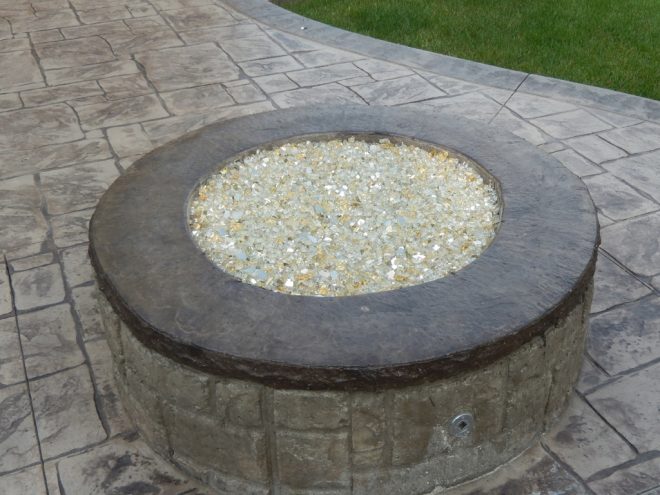Stamped Concrete Fireplace Contractor