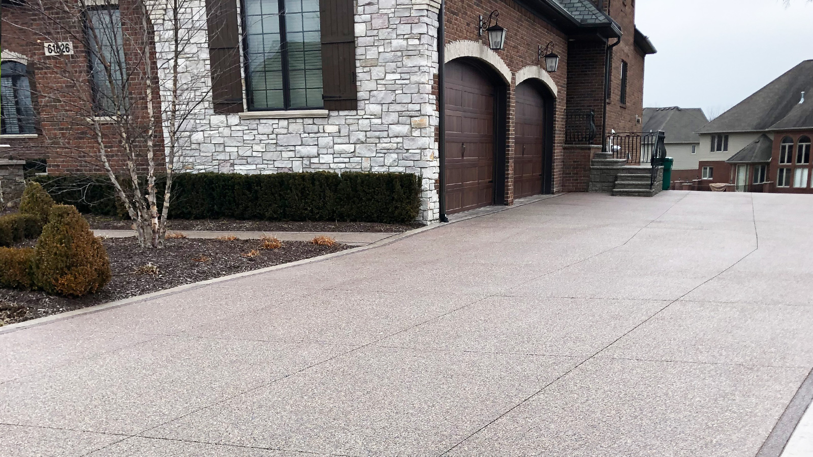 Exposed Aggregate Concrete Driveway Installation